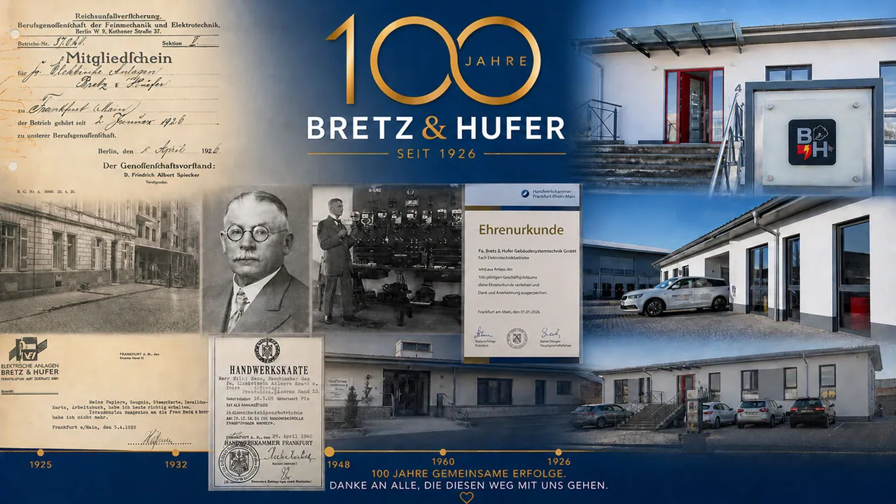 Unternehmen - 100 Jahre Bretz & Hufer in Frankfurt am Main